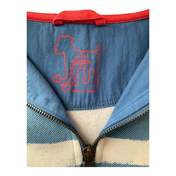 Mini Boden Striped Pullover with Red Crab Design Size 11-12 years - Picture 3 of 4